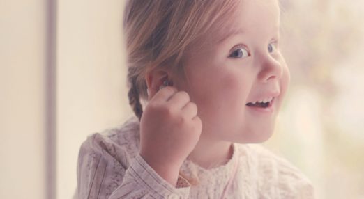 Little girl smiling